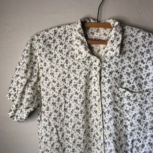Vintage 70s Levis Floral Button Down Top